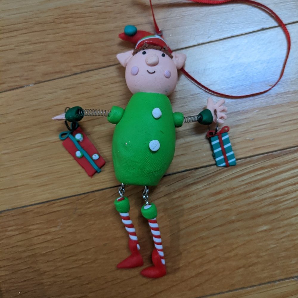 Clay Elf Ornament
